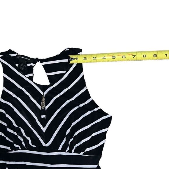 INC INTERNATIONAL CONCEPTS Black Striped Sleeveless Maxi Dress Sz S - Picture 7 of 8